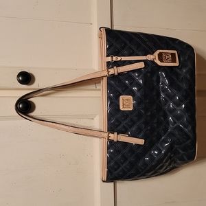 Anne Klein Navy Beige Tote